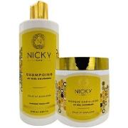 Soins cheveux Nicky Lot de Shampoing et Masque au Miel Gourmand 500ml