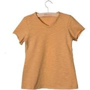 T-shirt enfant Little Hedonist T-shirt à manches courtes beige neuf