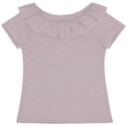 T-shirt enfant Little Hedonist T-shirt rose à manches courtes avec col...