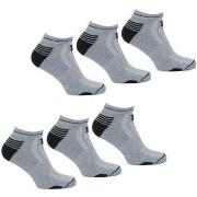 Chaussettes Wilson LOT DE 6 PAIRES DE CHAUSSETTES BASSES GRIS NOIR