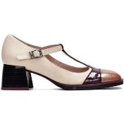 Chaussures Hispanitas ZAPATOS DE TACÓN T-STRAP PIEL BEIGE MILAN CHI243...