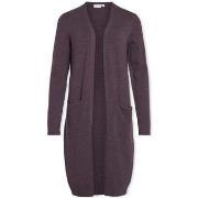 Manteau Vila Noos Ril Long Cardigan - Plum Perfect