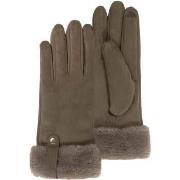 Gants Isotoner Gants femme kaki tactiles suédine