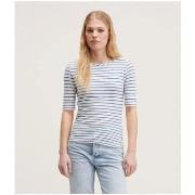 T-shirt Bellerose Seas Tee Blue White