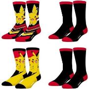 Chaussettes Freegun Lot de 4 paires de chaussettes homme Pokemon