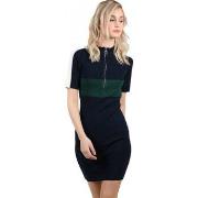 Robe Molly Bracken Robe pull Femme Bleu vert col cheminée -