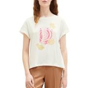 T-shirt Tom Tailor Tee Shirt Whisper White