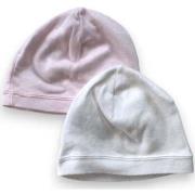 Bonnet enfant Petit Bateau Lot de 2 bonnets de naissance rose et blanc...