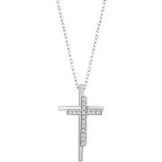 Collier Lotus Collier Silver Double croix Argent