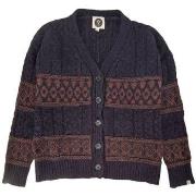 Gilet Bsbee Cardigan Norway Femme Navy/Prune