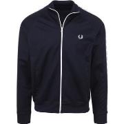 Sweat-shirt Fred Perry Veste de Survêtement Taped Track Jacket Carbon ...