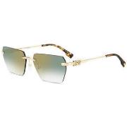 Lunettes de soleil Dsquared D2 0102/S Lunettes de soleil, Or/Vert, 58 ...