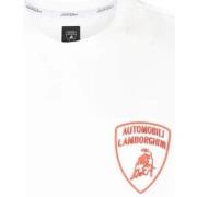 T-shirt Automobili Lamborghini T-Shirt Loose Lamborghini Blanc