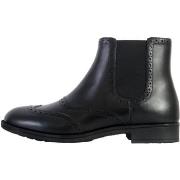 Boots Geox Bottine Plate à Zip Jaylon 2 Smo.Lea Elastic