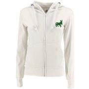 Sweat-shirt Sensa Cunisiun Pull Hoodie Full-Zip Femme Optic White