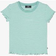 T-shirt enfant Le Temps des Cerises T-shirt driadigi à rayures vert d'...