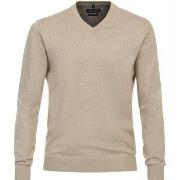 Sweat-shirt Casa Moda Pull Col-V Ecru