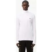 T-shirt Lacoste T-Shirt col roulé blanc