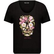 T-shirt Deeluxe T-shirt FLOWERSKULL