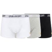 Boxers Lyle &amp; Scott UWTC001 BARCLAY - 3 PACK TRUNK-004 BLACK/WHITE...