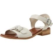 Sandales Kickers Bucidi Blanc Casse, Sandale Femme