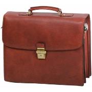 Porte document Gerard Henon Cartable Arizona Cuir De Vachette Gras 3 S...