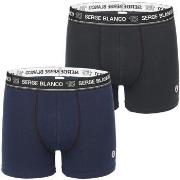 Boxers Serge Blanco Lot de 2 Boxers homme avec surpiqûres Class