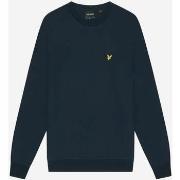 Pull Lyle &amp; Scott Sweat à col ras du cou en interlock - marine fon...