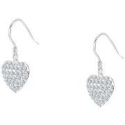 Boucles oreilles Cleor Boucles d'oreilles en argent 925/1000 et crista...