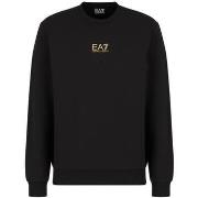 Sweat-shirt Ea7 Emporio Armani Identity Cotton Sweatshirt Black/Gold