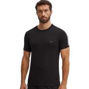 T-shirt Emporio Armani Lounge Tape Crew T-Shirt Black