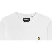 T-shirt Lyle &amp; Scott TS512VOG L/S T-SHIRT-626 WHITE