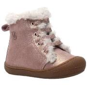 Boots enfant Naturino BOOTS SOUPLE FOURREE BEBAY ROSE