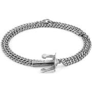 Bracelets Anchor &amp; Crew Double Bracelet Ancre Chaîne Union Argent