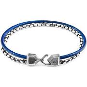 Bracelets Anchor &amp; Crew Bracelet Moonraker Argent Et Cuir Rond De ...