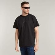 T-shirt G-Star Raw D25677-C336 CENTER CHEST-6484 DK BLACK