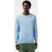 Sweat-shirt Lacoste Pull bleu clair en coton bio