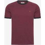 T-shirt Farah Groves reg ringer - -red