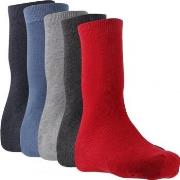 Chaussettes enfant Twinday 5 paires de Chaussettes Garçon LESUNIS Roug