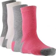 Chaussettes enfant Twinday 4 paires de Chaussettes Fille BICOLORES Ros