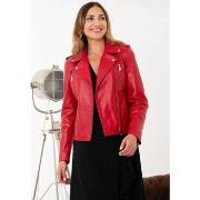 Veste Cityzen NEW ICONIQUE AGNEAU PERLE ROUGE