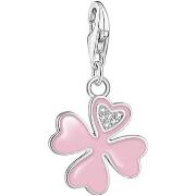 Pendentifs Thomas Sabo Pendentif Charm Trèfle rose OZ