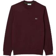 Sweat-shirt Lacoste Fleece Crew Sweatshirt Bordeaux