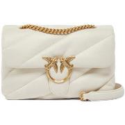 Sac à main Pinko Sac Classic Love Bag Puff en cuir nappa blanc