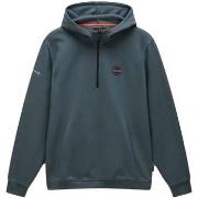 Sweat-shirt Napapijri Badge Quarter Zip Hoodie Green Urban