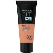 Fonds de teint &amp; Bases Maybelline New York Fit Me Matte+poreless F...