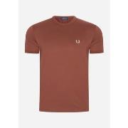 T-shirt Fred Perry T-shirt Ringer - brun whisky