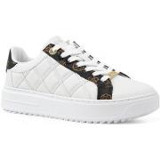 Chaussures Guess Sneaker Donna White Brown FLFDATFAL12