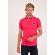 T-shirt Camberabero Polo manches courtes broderie au dos rouge