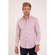 Chemise Camberabero Chemise en popeline de coton fleuri rose